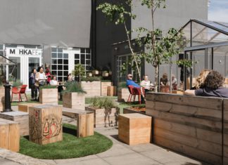 Dakterras van het M HKA op Antwerpen Zuid